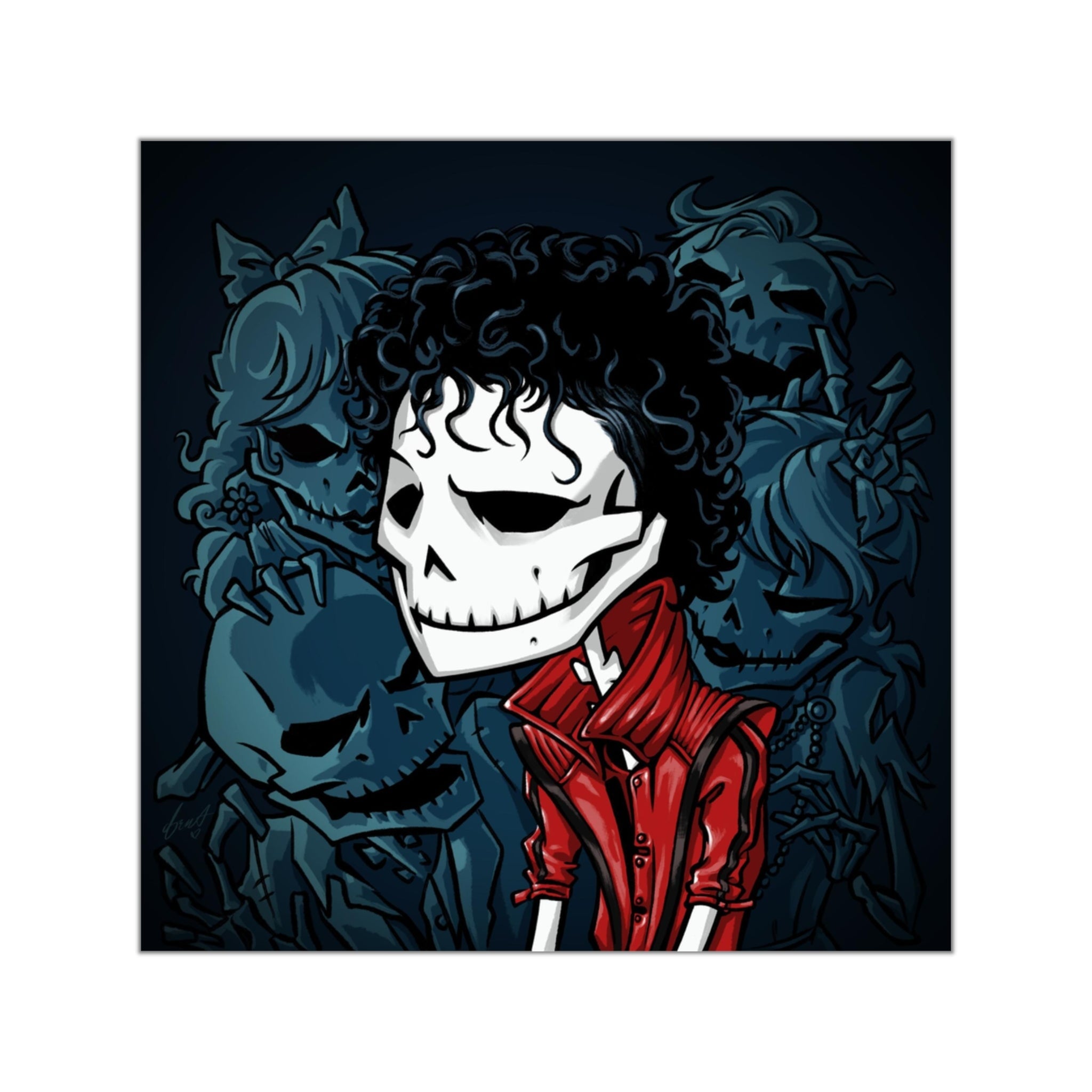 THRILLER | square vinyl sticker