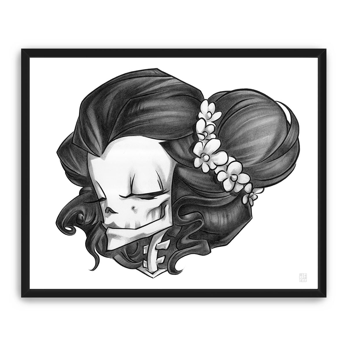 MADAME MUERTE | GRAPHITE | fine art print