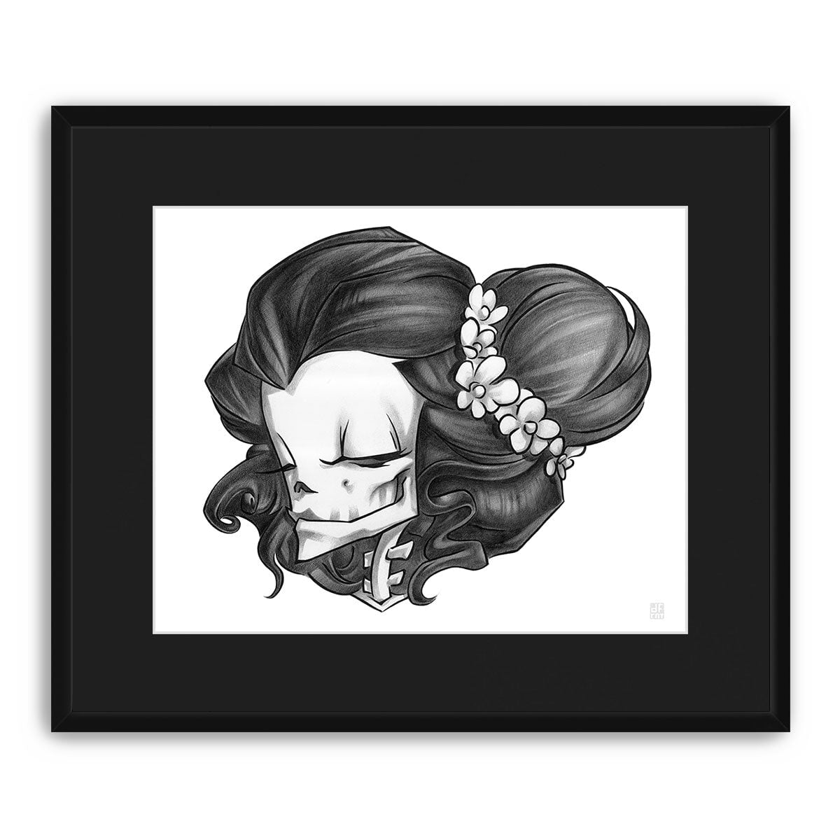 MADAME MUERTE | GRAPHITE | fine art print