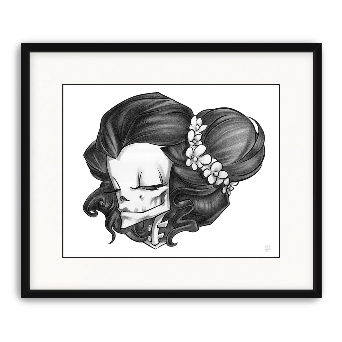 MADAME MUERTE | GRAPHITE | fine art print