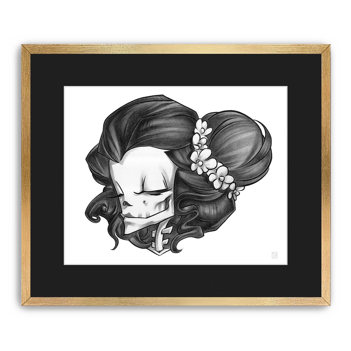 MADAME MUERTE | GRAPHITE | fine art print