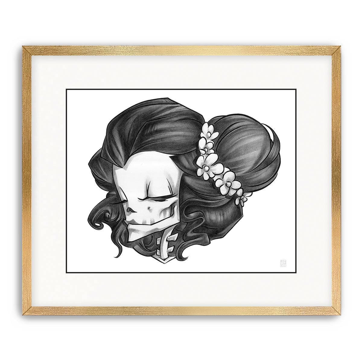 MADAME MUERTE | GRAPHITE | fine art print