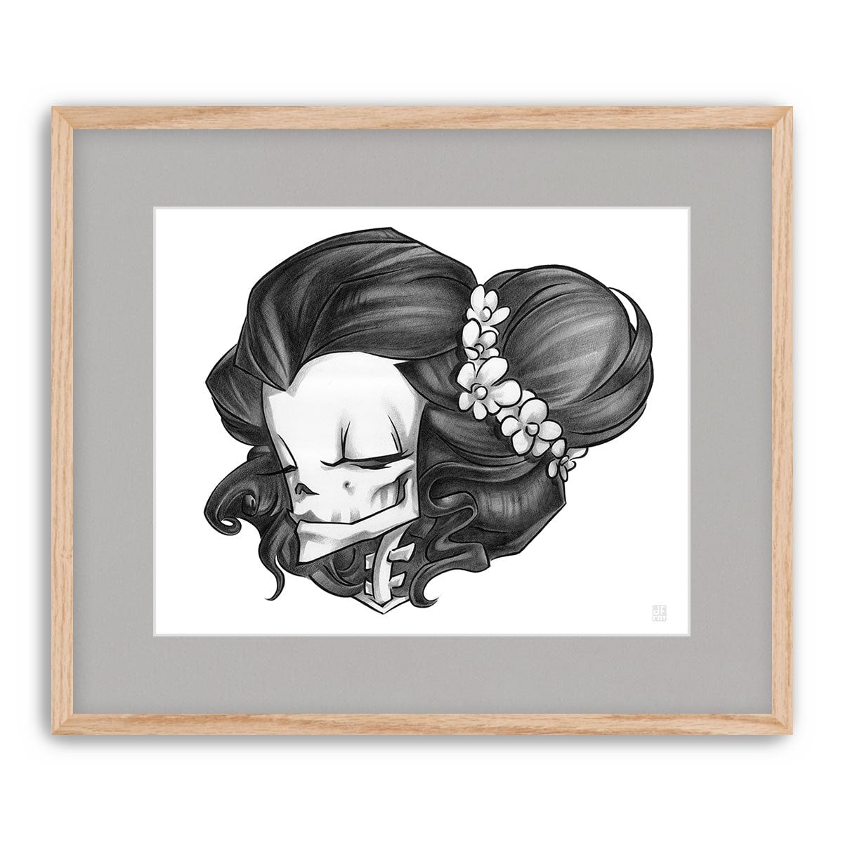 MADAME MUERTE | GRAPHITE | fine art print