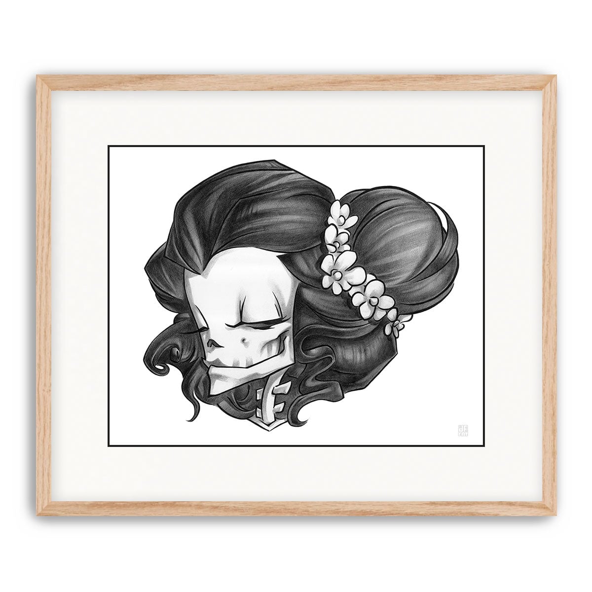 MADAME MUERTE | GRAPHITE | fine art print