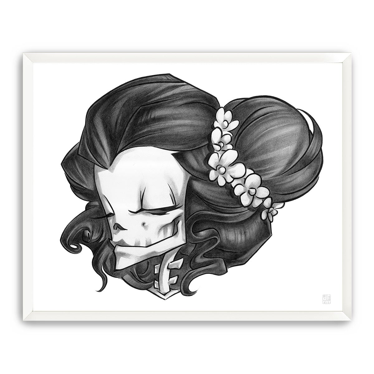 MADAME MUERTE | GRAPHITE | fine art print