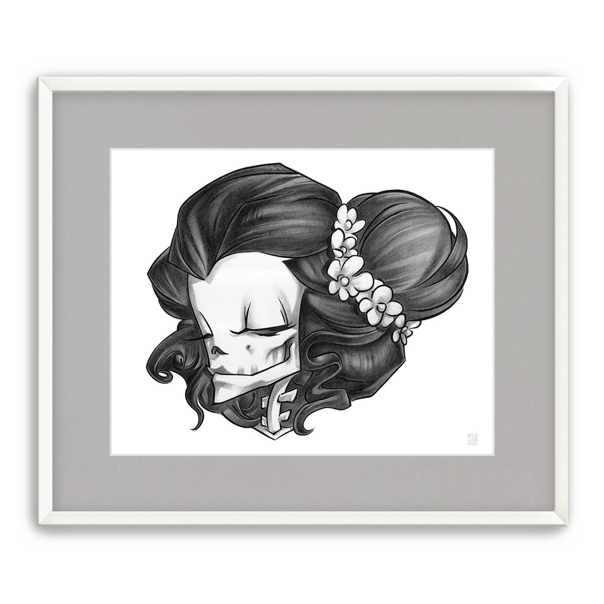 MADAME MUERTE | GRAPHITE | fine art print