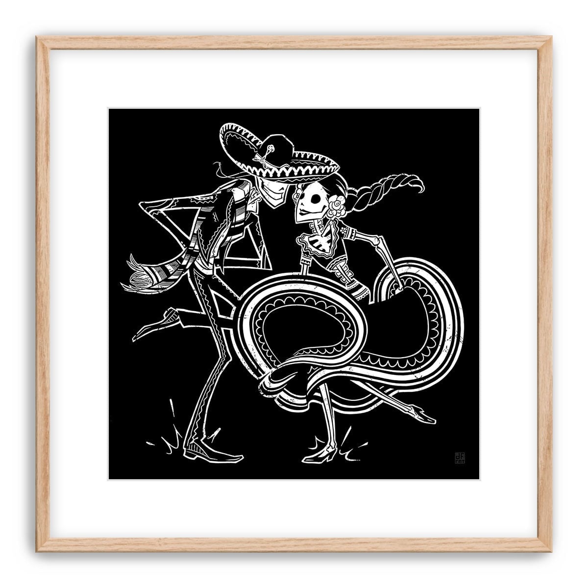 ZAPATEADO | BLACK | fine art print