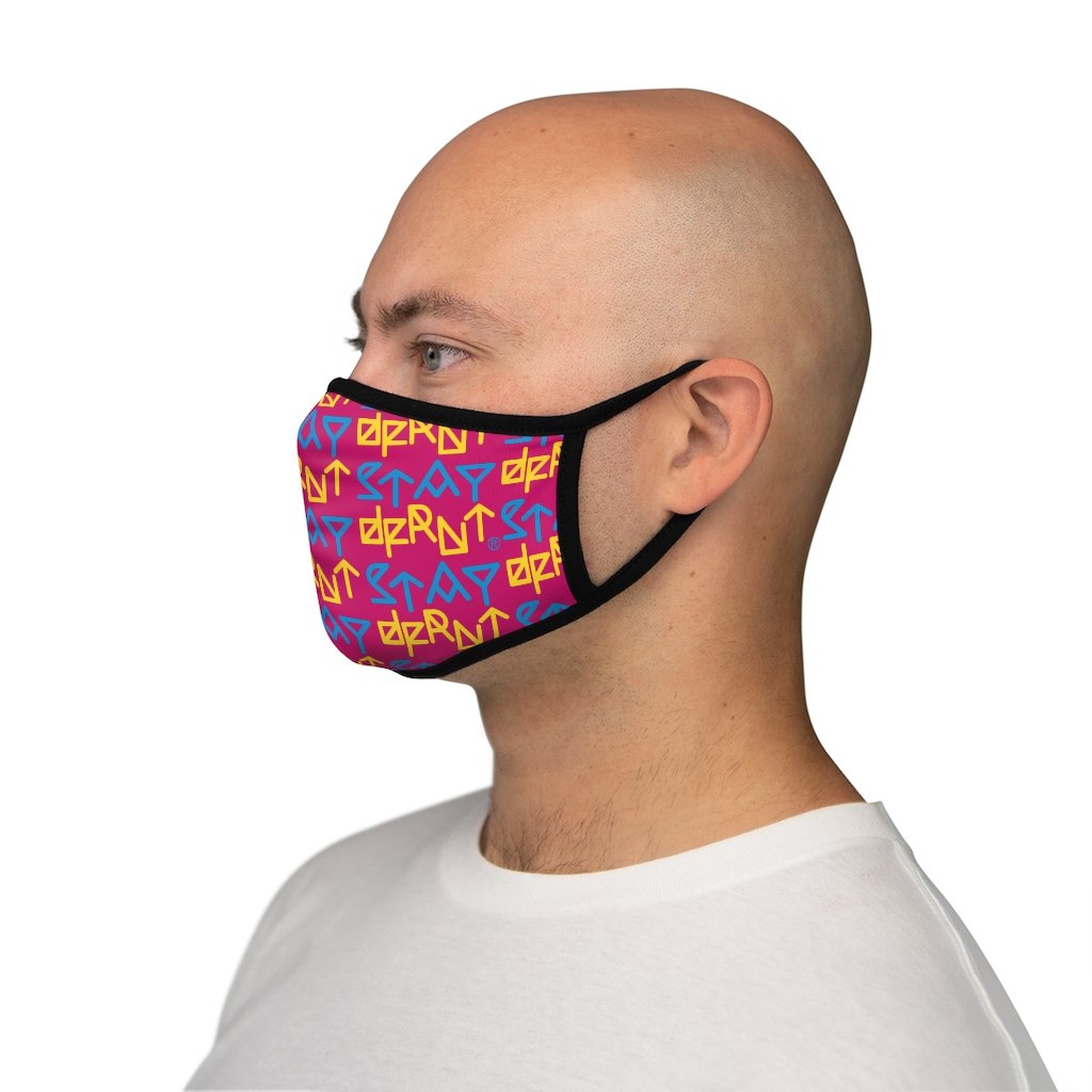 STAY DFRNT DECODED | CMYK | fitted face mask