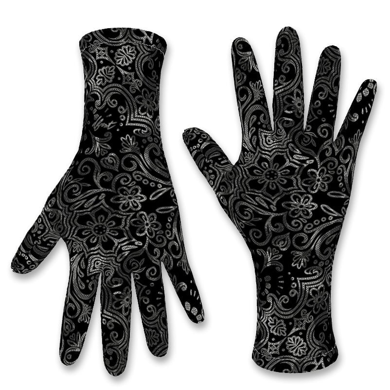 DFRNT LACE | BLK | winter fleece gloves