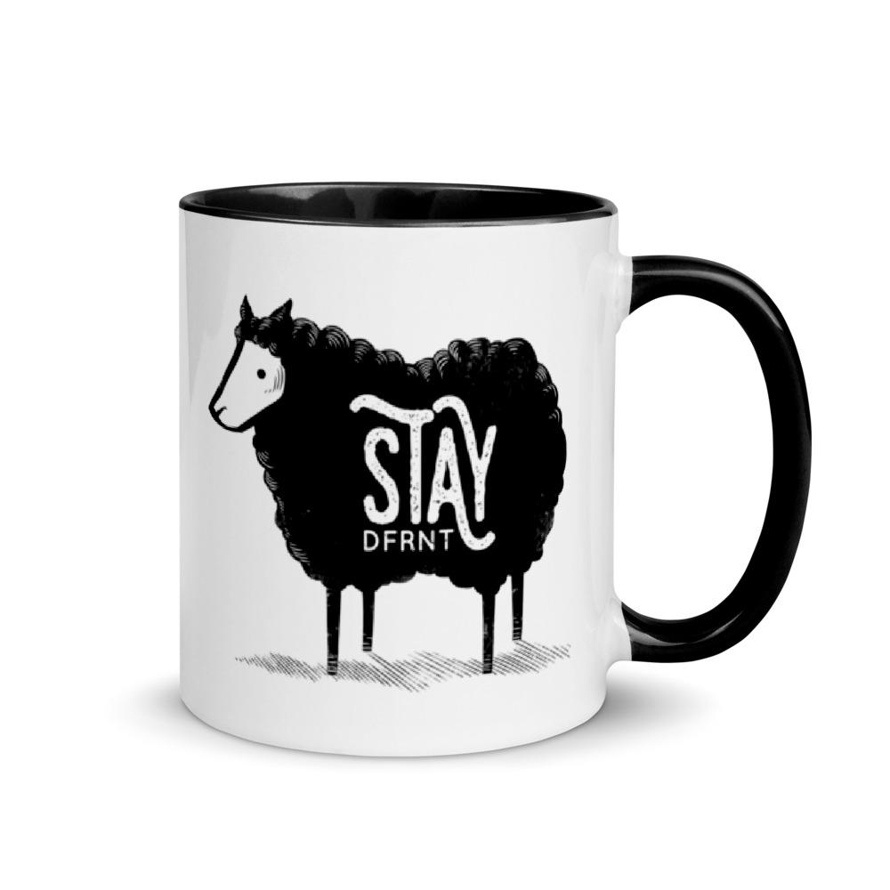 STAY DFRNT BLACK SHEEP | accent mug